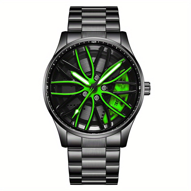 LIGE Quartz Sport Watch for Men, Women, and Teens - Mixed Color, Rotating Skeleton Wheel, Casual Style, Battery-Powered with USB Charging, Zinc Alloy Case, Pointer Display, Quartz Movement, Sports Watch | Skeleton Design | Qu