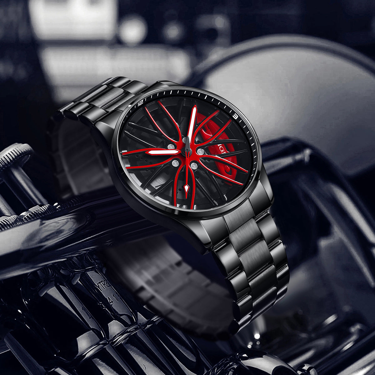 LIGE Quartz Sport Watch for Men, Women, and Teens - Mixed Color, Rotating Skeleton Wheel, Casual Style, Battery-Powered with USB Charging, Zinc Alloy Case, Pointer Display, Quartz Movement, Sports Watch | Skeleton Design | Qu