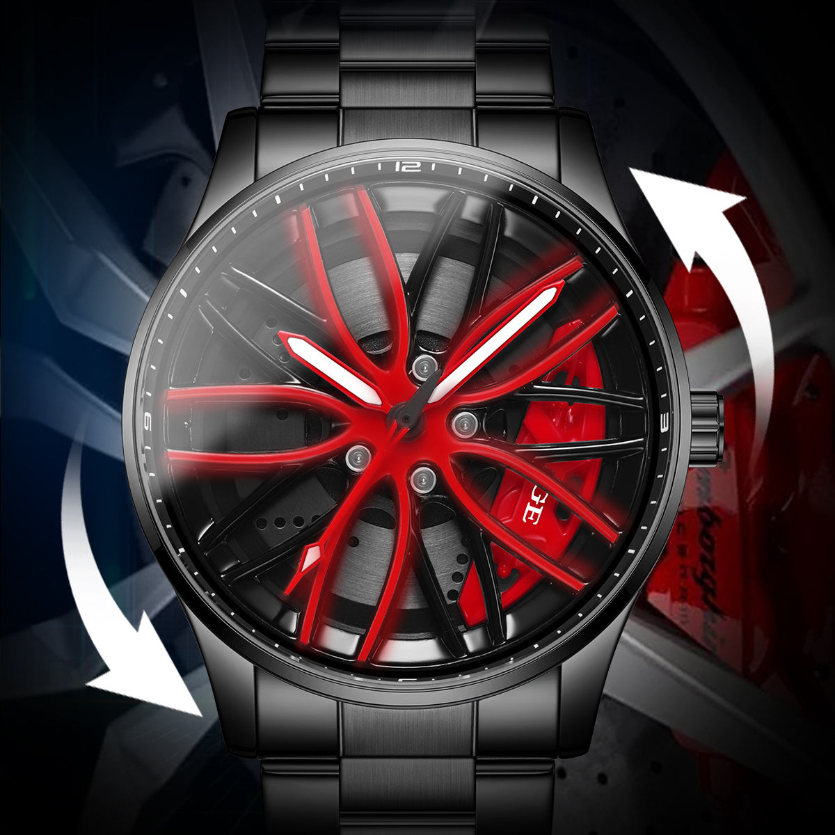LIGE Quartz Sport Watch for Men, Women, and Teens - Mixed Color, Rotating Skeleton Wheel, Casual Style, Battery-Powered with USB Charging, Zinc Alloy Case, Pointer Display, Quartz Movement, Sports Watch | Skeleton Design | Qu