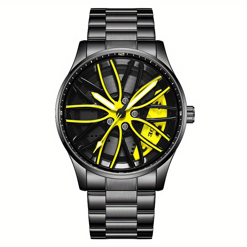 LIGE Quartz Sport Watch for Men, Women, and Teens - Mixed Color, Rotating Skeleton Wheel, Casual Style, Battery-Powered with USB Charging, Zinc Alloy Case, Pointer Display, Quartz Movement, Sports Watch | Skeleton Design | Qu