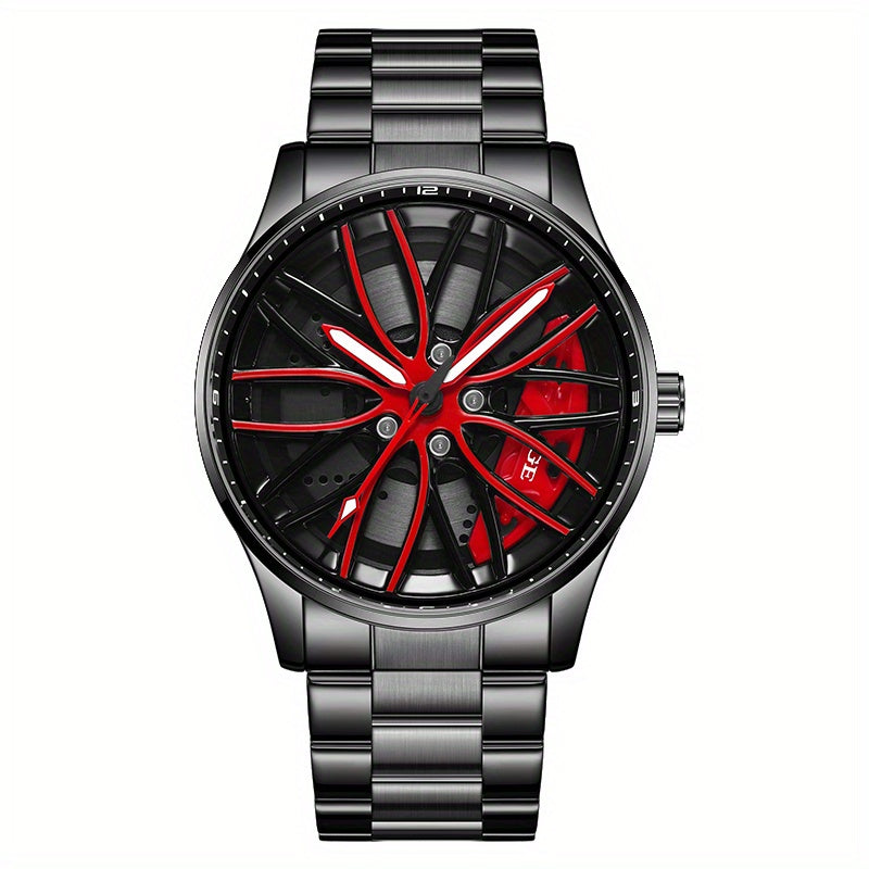 LIGE Quartz Sport Watch for Men, Women, and Teens - Mixed Color, Rotating Skeleton Wheel, Casual Style, Battery-Powered with USB Charging, Zinc Alloy Case, Pointer Display, Quartz Movement, Sports Watch | Skeleton Design | Qu