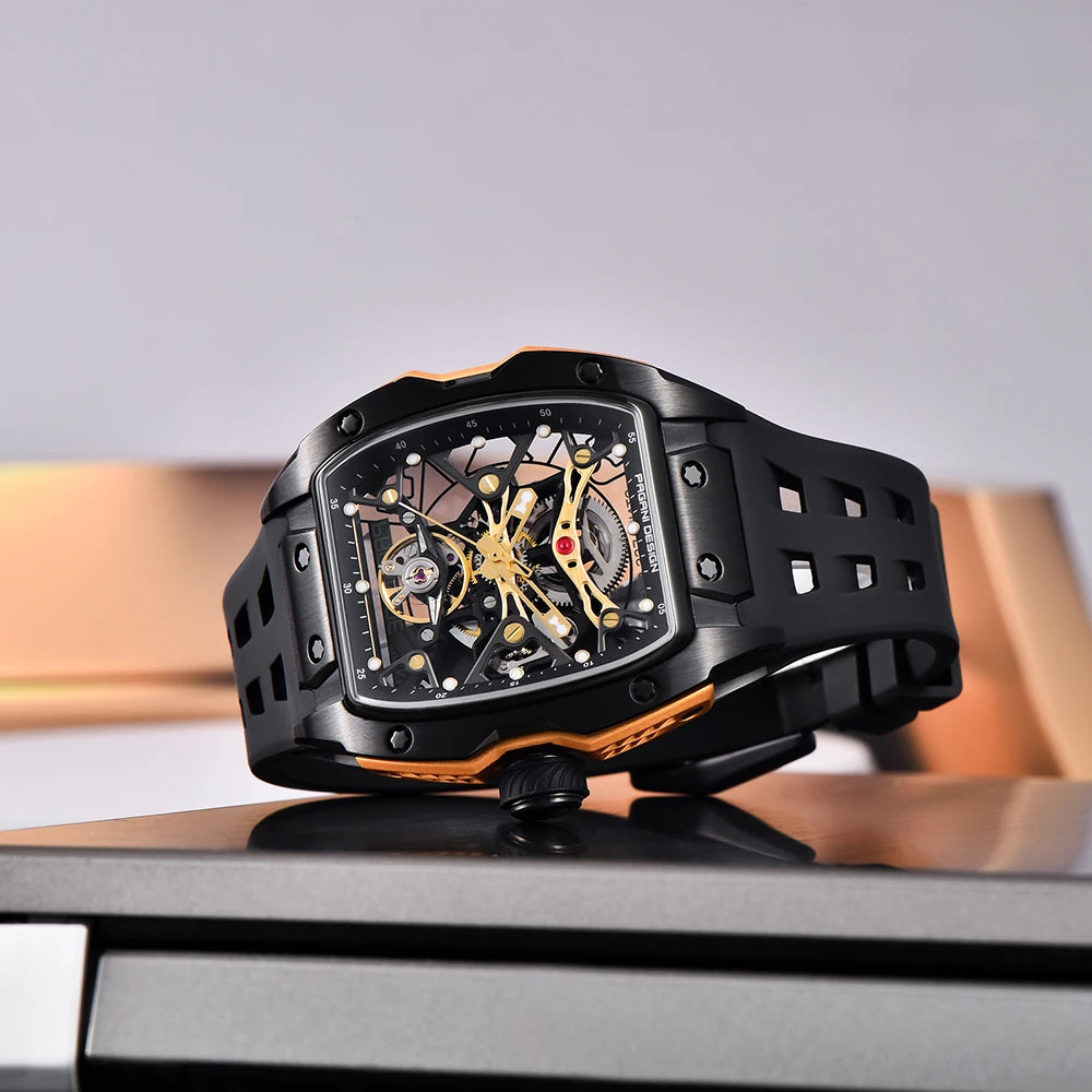 2024 New PAGANI DESIGN 42MM Skeleton Dial Men Mechanical Watch Top Brand Sapphire Glass Automatic Watch 50M Waterproof Watch Men