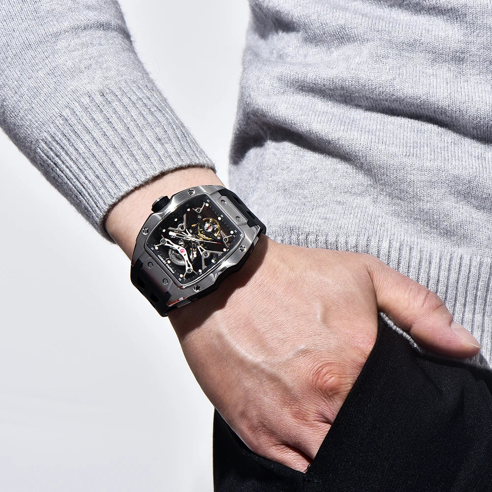 2024 New PAGANI DESIGN 42MM Skeleton Dial Men Mechanical Watch Top Brand Sapphire Glass Automatic Watch 50M Waterproof Watch Men