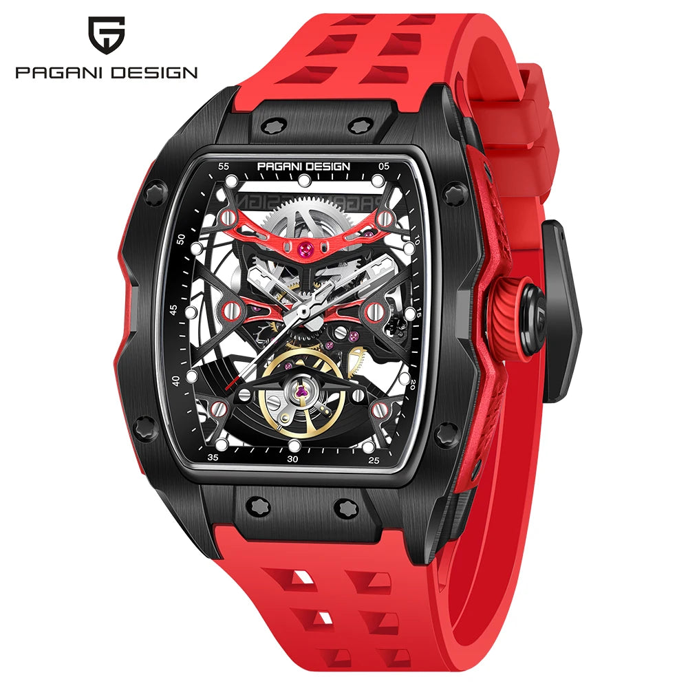 2024 New PAGANI DESIGN 42MM Skeleton Dial Men Mechanical Watch Top Brand Sapphire Glass Automatic Watch 50M Waterproof Watch Men