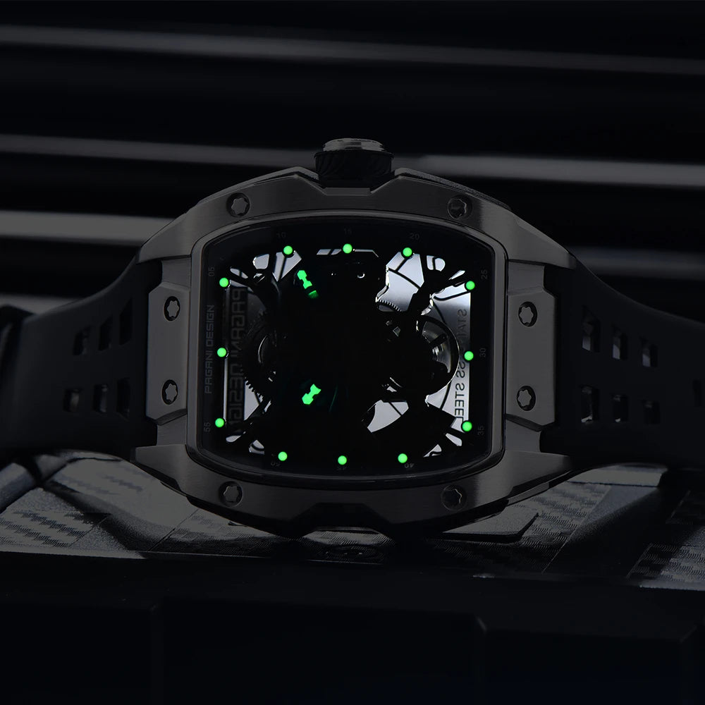 2024 New PAGANI DESIGN 42MM Skeleton Dial Men Mechanical Watch Top Brand Sapphire Glass Automatic Watch 50M Waterproof Watch Men