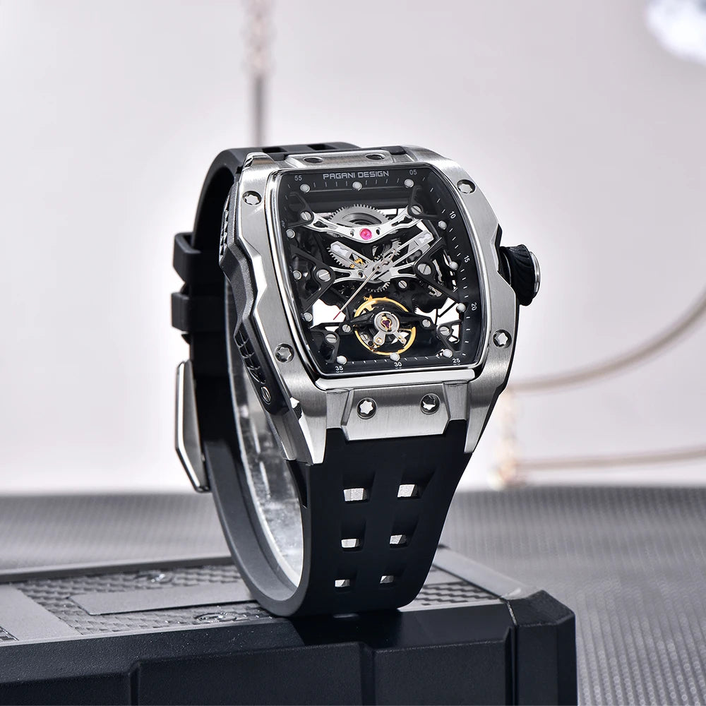 2024 New PAGANI DESIGN 42MM Skeleton Dial Men Mechanical Watch Top Brand Sapphire Glass Automatic Watch 50M Waterproof Watch Men