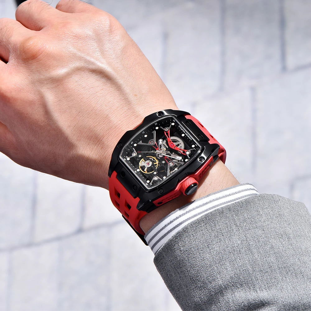 2024 New PAGANI DESIGN 42MM Skeleton Dial Men Mechanical Watch Top Brand Sapphire Glass Automatic Watch 50M Waterproof Watch Men