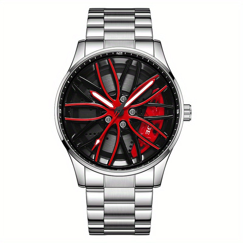 LIGE Quartz Sport Watch for Men, Women, and Teens - Mixed Color, Rotating Skeleton Wheel, Casual Style, Battery-Powered with USB Charging, Zinc Alloy Case, Pointer Display, Quartz Movement, Sports Watch | Skeleton Design | Qu