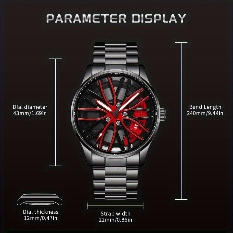LIGE Quartz Sport Watch for Men, Women, and Teens - Mixed Color, Rotating Skeleton Wheel, Casual Style, Battery-Powered with USB Charging, Zinc Alloy Case, Pointer Display, Quartz Movement, Sports Watch | Skeleton Design | Qu