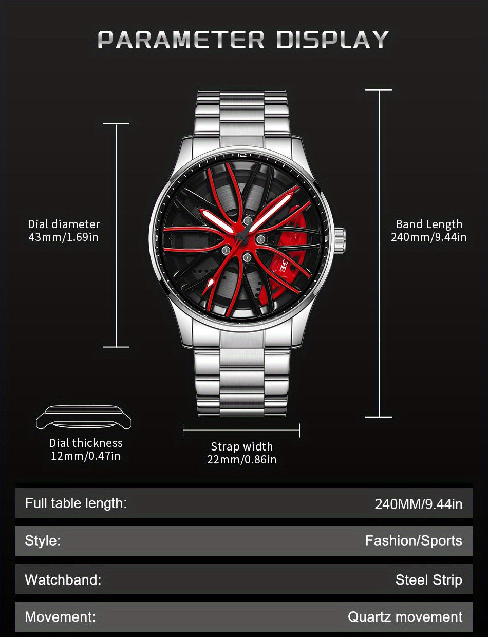 LIGE Quartz Sport Watch for Men, Women, and Teens - Mixed Color, Rotating Skeleton Wheel, Casual Style, Battery-Powered with USB Charging, Zinc Alloy Case, Pointer Display, Quartz Movement, Sports Watch | Skeleton Design | Qu