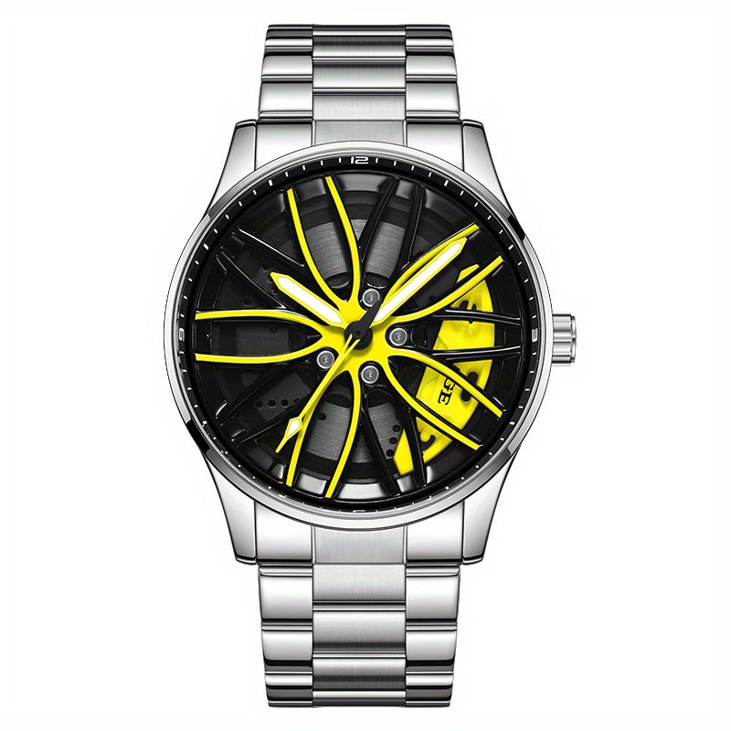 LIGE Quartz Sport Watch for Men, Women, and Teens - Mixed Color, Rotating Skeleton Wheel, Casual Style, Battery-Powered with USB Charging, Zinc Alloy Case, Pointer Display, Quartz Movement, Sports Watch | Skeleton Design | Qu